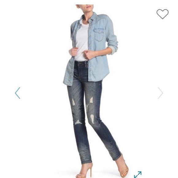 Rock Revival NWT Designer Mid Rise Distressed Jean - Picture 15 of 16